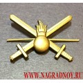 Петличная эмблема Сухопутных войск России для полевой формы