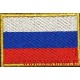 Нашивка на рукав Флаг России кант нить золотого цвета