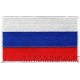 Нашивка Флаг России кант белого цвета