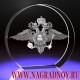 Сувенир из стекла с эмблемой ГИБДД МВД России