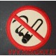 Нашивка с термоклеем Курение запрещено