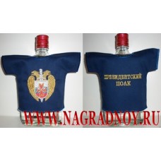 Рубашка-сувенир с вышитой эмблемой Президентского полка