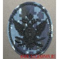 Шеврон сотрудников ФСИН для камуфлированной формы синяя цифра