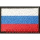 Нашивка Флаг РФ с липучкой кант черного цвета
