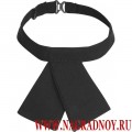 Женский галстук-бант черного цвета