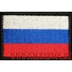 Нашивка на рукав Флаг России кант черного цвета