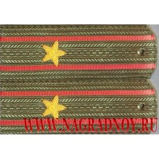 Погоны с вышитыми звездами военнослужащих МО РФ звание майор