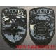 Комплект шевронов сотрудников полиции Охрана общественного порядка для камуфляжа Цифра