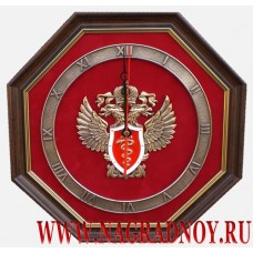 Настенные часы с эмблемой ФСКН России