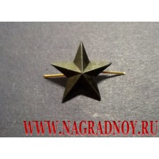 Звезда 13 мм черного цвета матовая