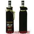 Мешочек для алкоголя с вышитой символикой МВД РФ