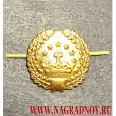 Петличная эмблема золотого цвета ВС Таджикистана