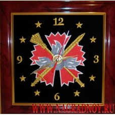 Часы настенные с эмблемой ГРУ ГШ ВС РФ