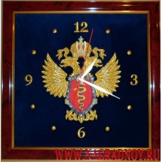 Часы настенные с эмблемой ФСКН РФ