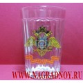 Граненый стакан с эмблемой МВД России