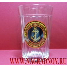 Граненый стакан с эмблемой Морской пехоты России