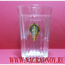 Граненый стакан с эмблемой Народного комиссариата внутренних дел