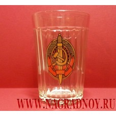 Граненый стакан с эмблемой НКВД
