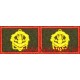 Вышитые петличные эмблемы Инженерных войск красный кант