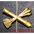 Петличная эмблема войска ПВО золотого цвета