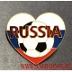 Значок Russia с мячом