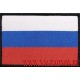 Жаккардовая нашивка Флаг России кант черного цвета
