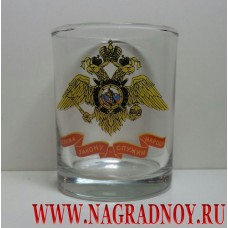 Стакан для виски с эмблемой МВД России