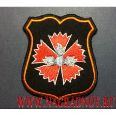 Нарукавный знак военнослужащих ГРУ ГШ ВС РФ для формы чёрного цвета
